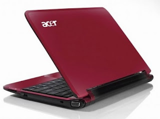 Ruby Red Acer Aspire One d250 Netbook