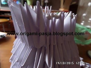 Kot - origami modułowe ( kurs,schemat, diagram ) .