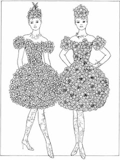 unique flower fashion printable adult valentine coloring pages