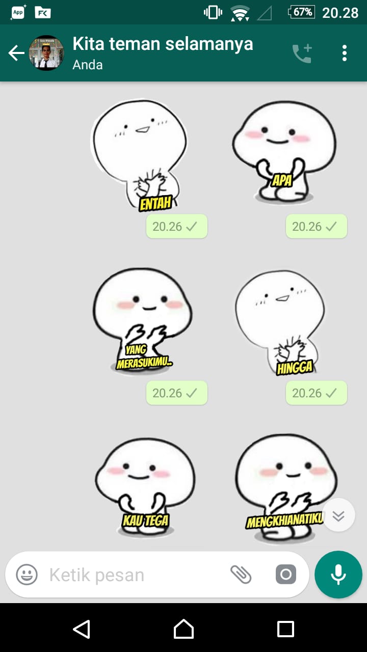 Download Stiker WA Entah Apa Yang Merasukimu