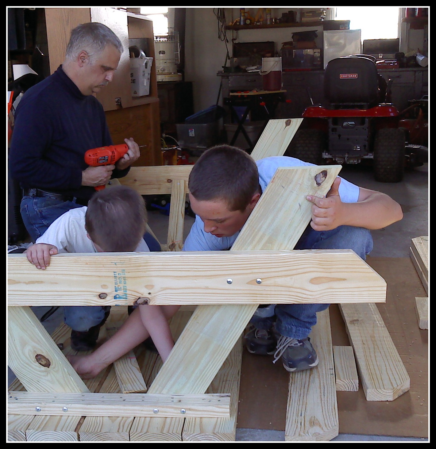 wood picnic table kits