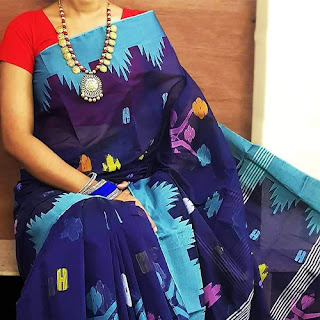 Half Silk Monipuri Saree