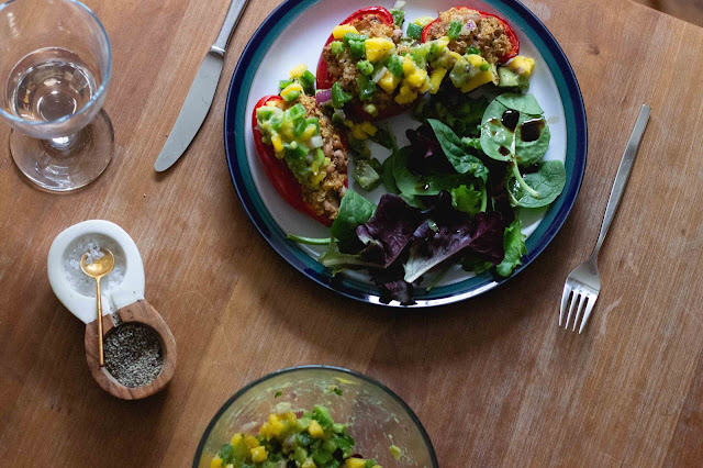 Jackfruit and quinoa stuffed peppers [vegan!], imogen molly blog, www.imogenmolly.co.uk