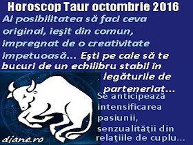 Taur octombrie 2016