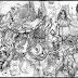 Graffiti Alphabet : Graffiti Sketches - Black White