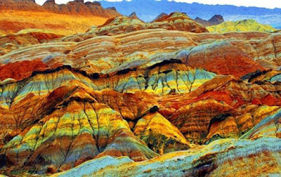 Rainbow mountain, a secret geological wonder of China