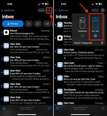How to Disable Mail Categories on iPhone in iOS 18.2
