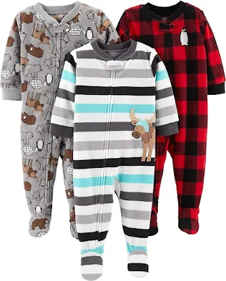 Carter’s Toddler Boys' Fleece Footed Pajamas Set On Best Fashion Accessories