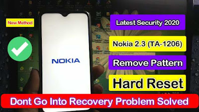Nokia 2.3 (TA 1206) Pattern Remove Hard Reset New Security 100% Done