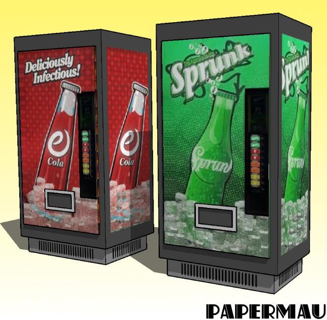 Papermau Gta V Sprunk And E Cola Vending Machines Paper Modelsby Papermau Download Now