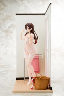 Figura a escala 1/6 de Mizuhara Chizuru Angel White Ver. de Kanojo, Okarishimasu con diorama detallado y atuendo