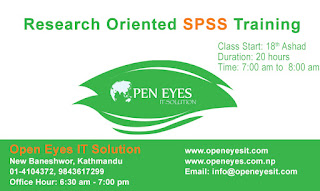 SPSS Training in Kathmandu Nepal