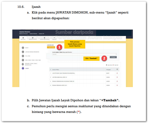 Sistem Pendaftaran Pekerjaan Suruhanjaya Perkhidmatan Awam Malaysia (SPA9)