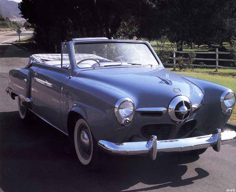 Studebaker Champion convertible 1950 Mercedes SLK current