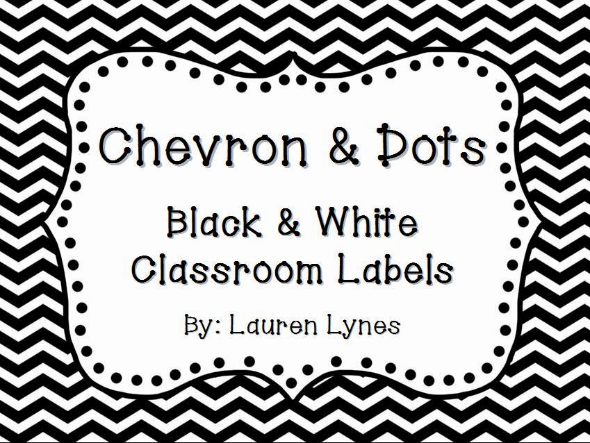 http://www.teacherspayteachers.com/Product/Chevron-Dots-Black-and-White-Classroom-Labels-714409