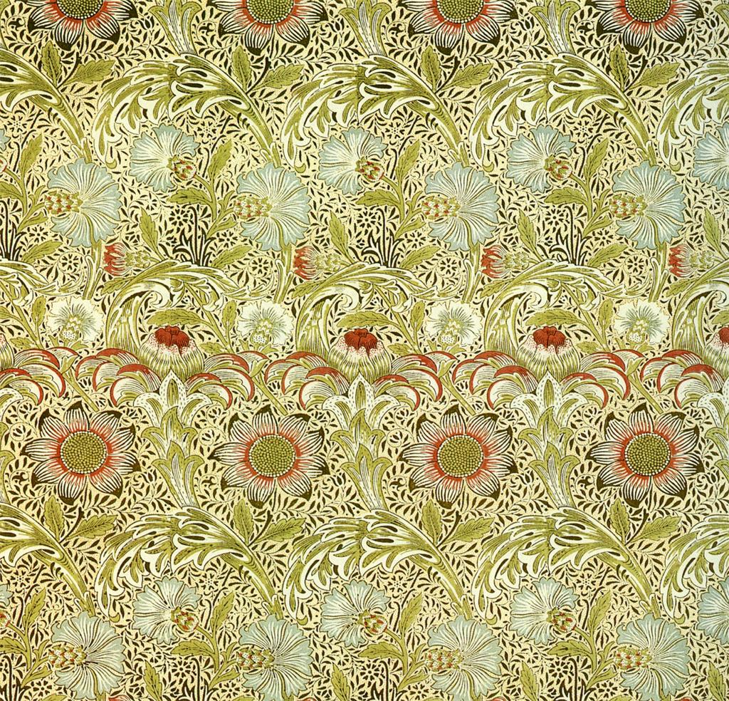 Corncockle furnishing fabric 1883