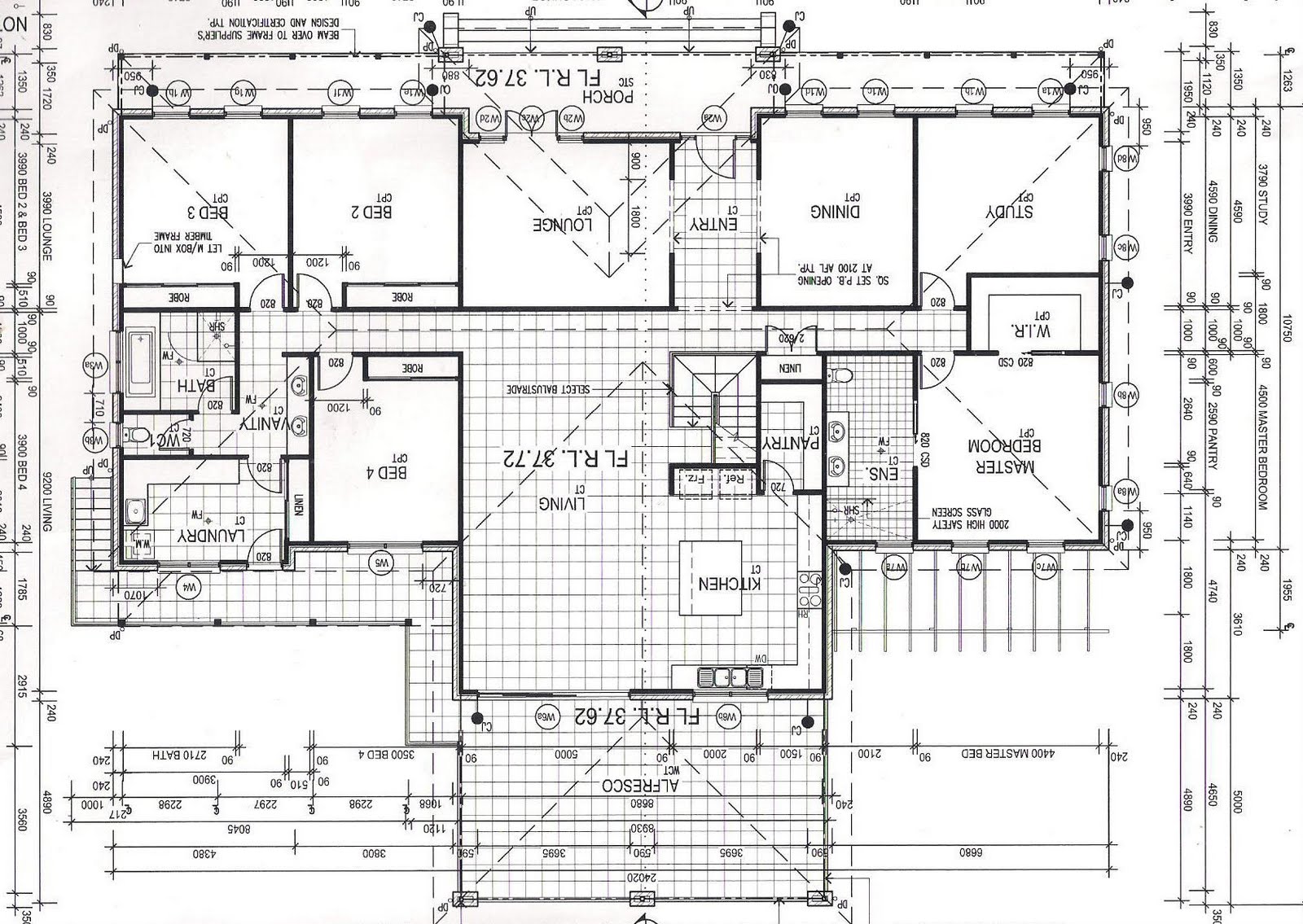 This is the upstairs floor plan.