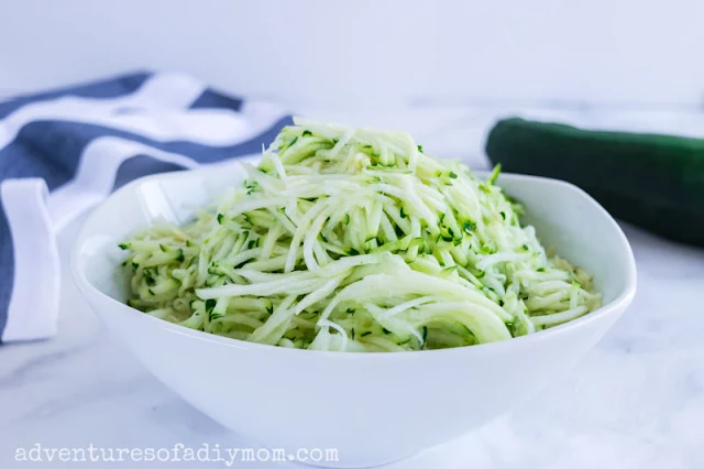 shredded zucchini