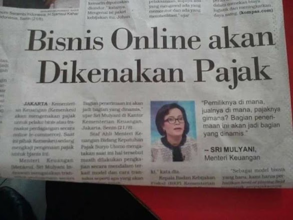 Bisnis Online Akan Dikenakan Pajak, Tanggapan Netizen Ini Skakmat Menteri Sri Mulyani