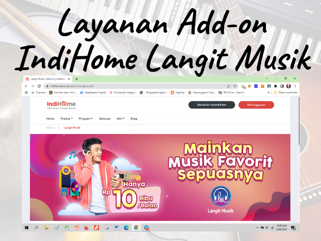 Layanan Add-on IndiHome Langit Musik