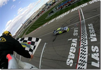 2010 Las Vegas NSCS checkered flag jimmie