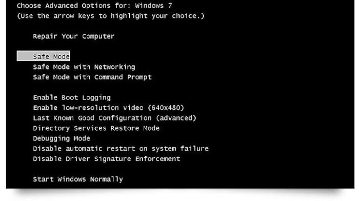 How to run computer in safe mode in Windows 8
