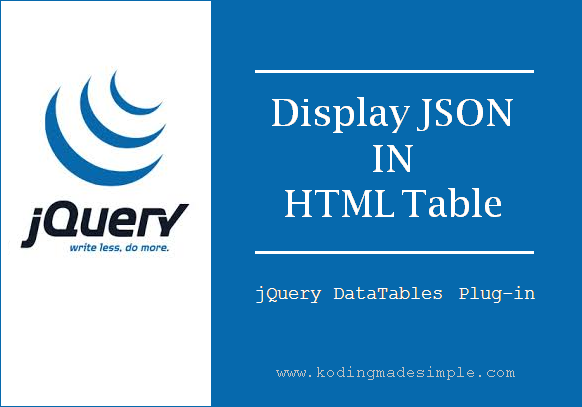 How to Convert JSON File into HTML Table using jQuery how-to-convert-json-file-data-to-html-table-jquery-datatables-plugin