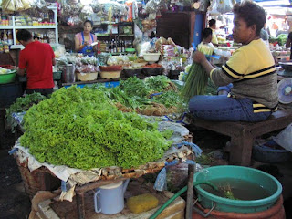 fresh market in Southeast Asia