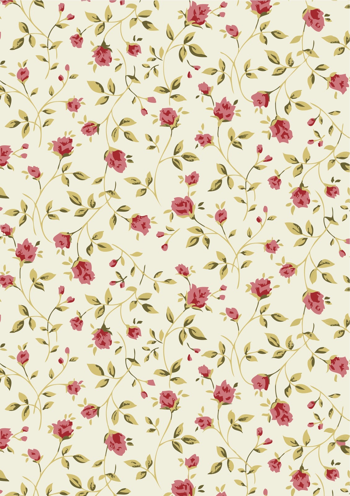 Papier Peint Floral Vintage - Papier peint fleurs Papier peint des années 70