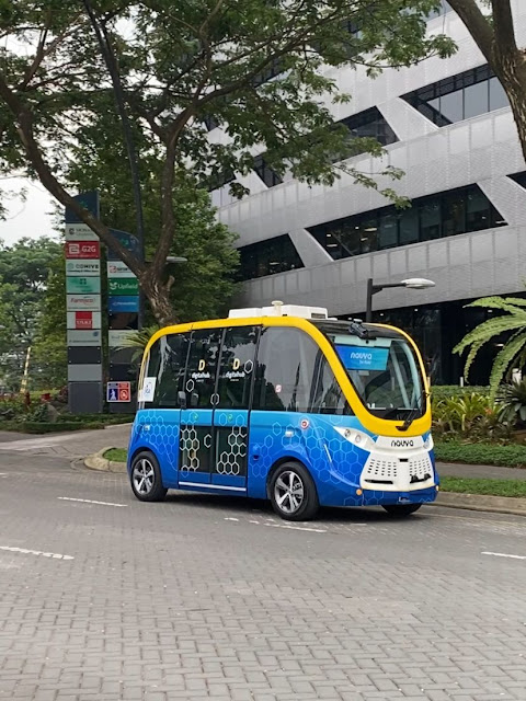 First Autonomous Vehicles at Green Office Park, BSD City