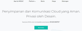 penyimpanan data online gratis terbaik mega nz