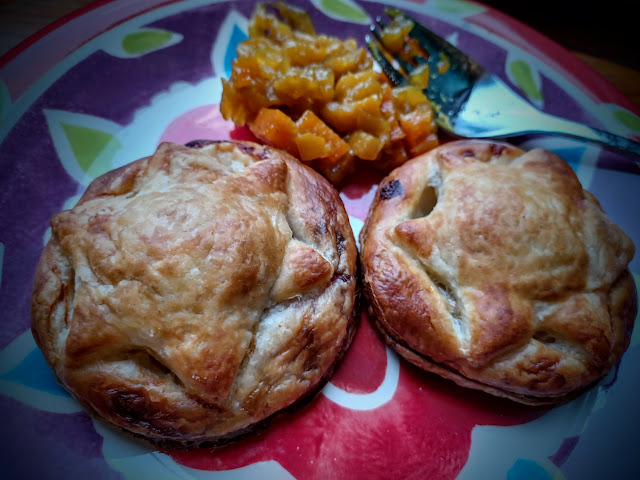 Cheesy sprout in puff pastry