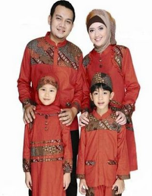 Style baju keluarga model batik muslim