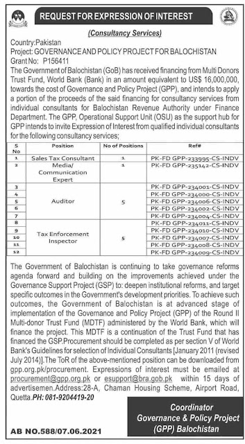 Governance & Policy Project Jobs 2021  nsjobsads