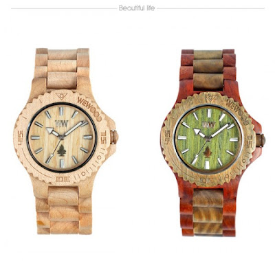 Beautiful Men's Wooden Full Color Watches By WeWood