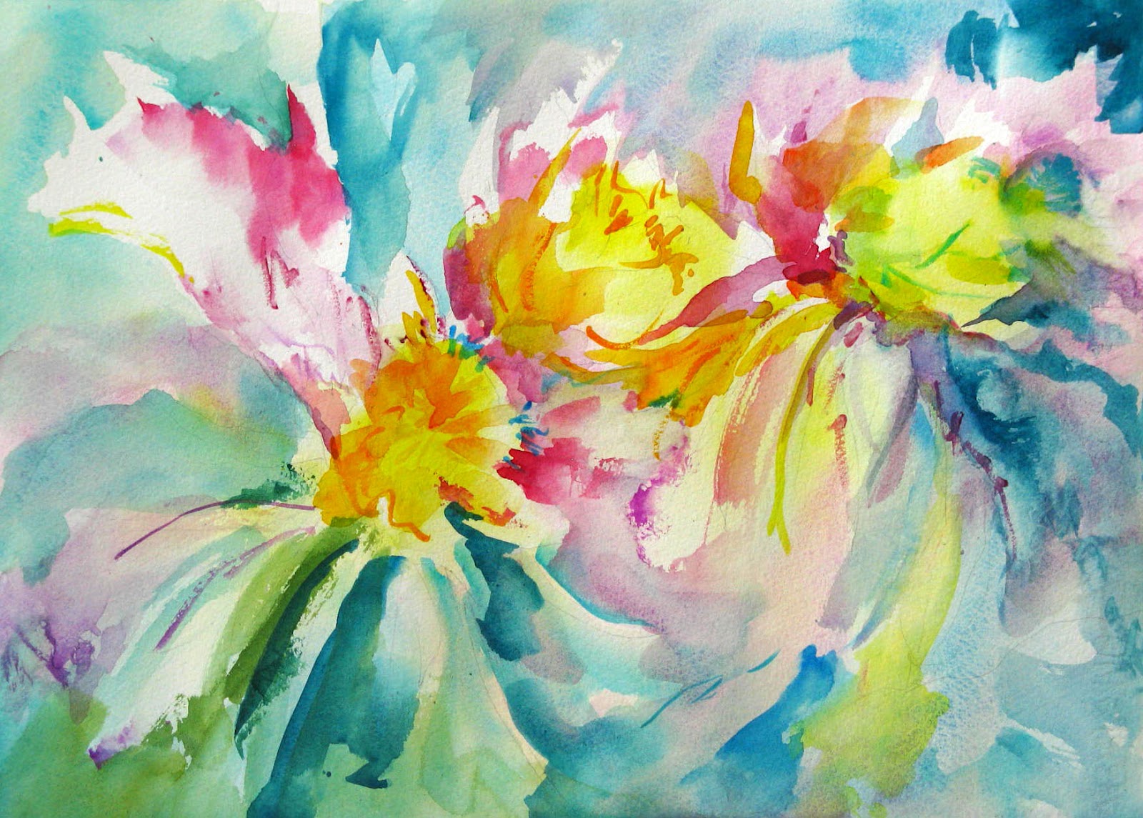 Download Arlene G. Woo's Images: Tropical Flowers, original watercolor