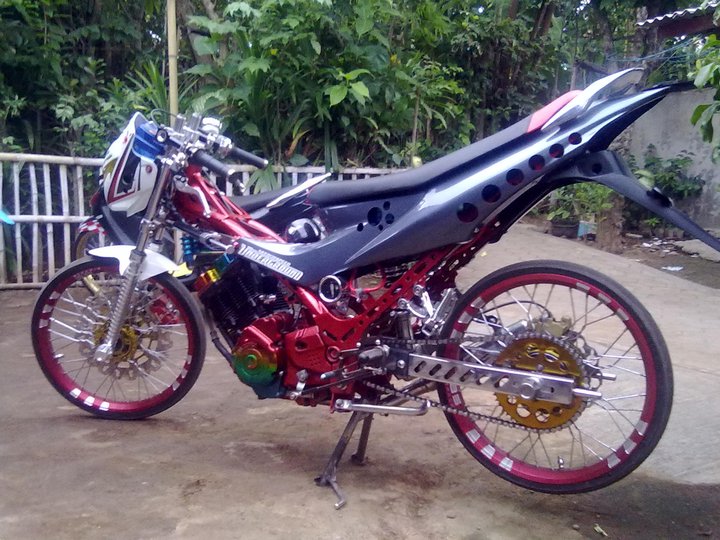 gambar modifiksasi satria dengan full sroks | Oto Trendz