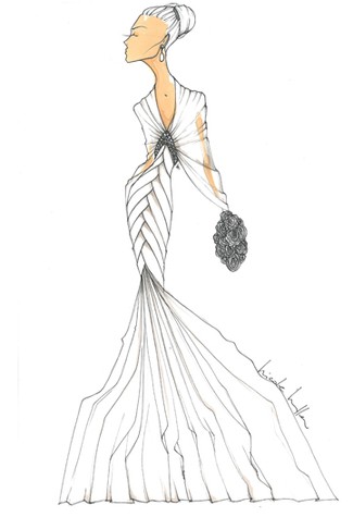 fashion blog Designers Sketch Kate Middleton's Wedding Dress