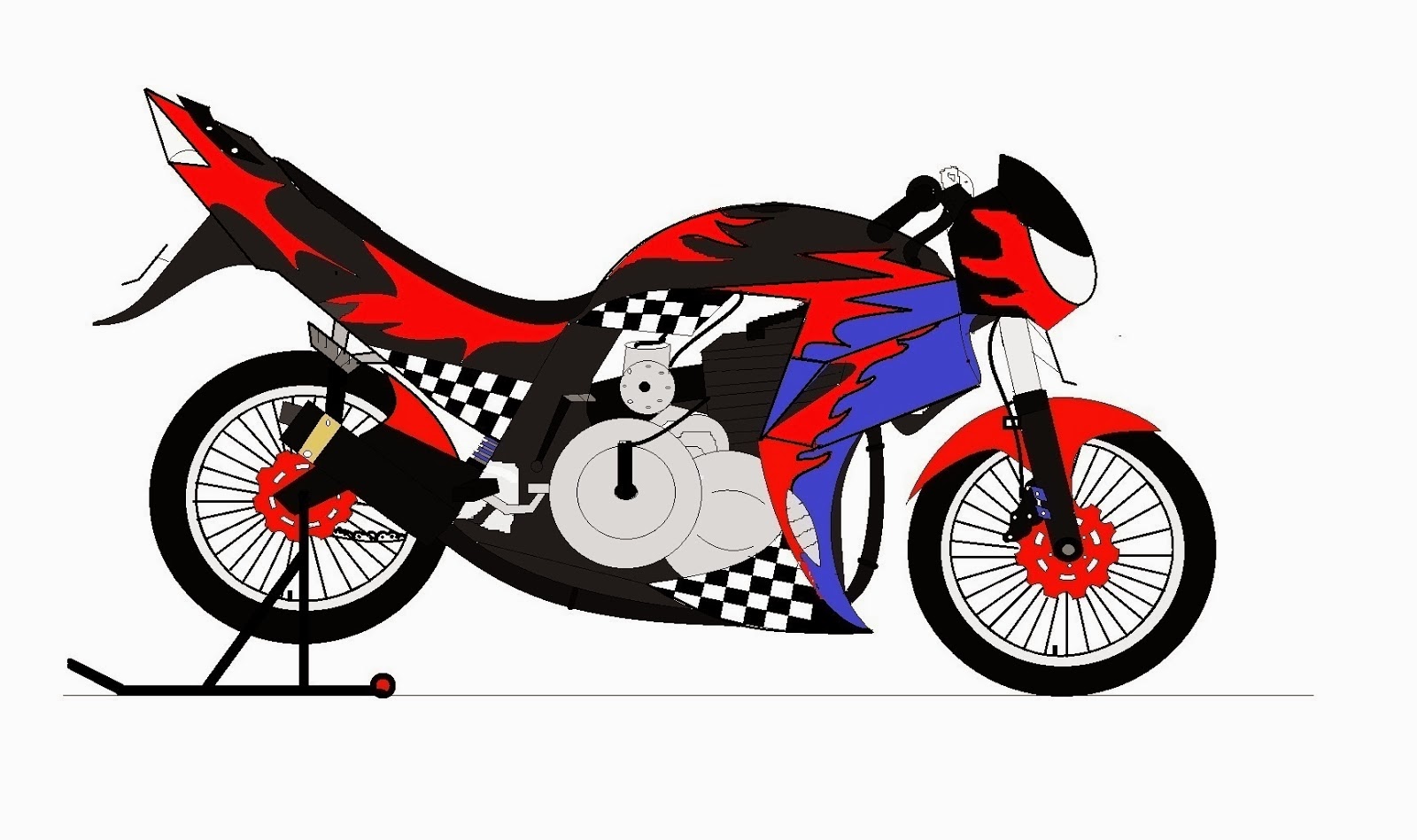 100 Gambar Motor Drag Lukisan Terlengkap Ranting Modifikasi