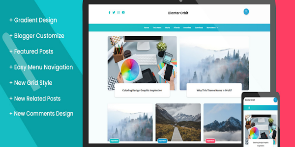 Blanter Orbit, a free blogger template for everyone Leatest- Dntech
