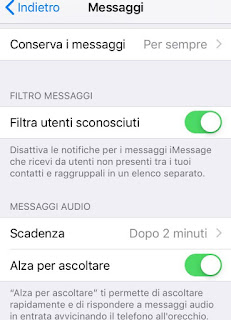 messaggi iPhone