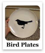 Bird Silhouette Plates