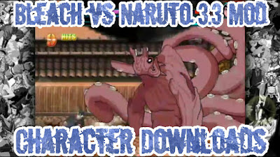 Jinchuuriki character downloads for Bleach vs Naruto 3.3 Mod on PC and Android APK.