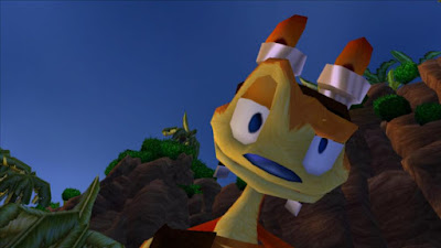 Daxter qui commente notre mort dans Jak & Daxter.