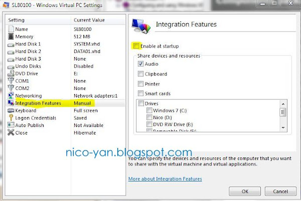 setting remote apps di VPC untuk XP mode