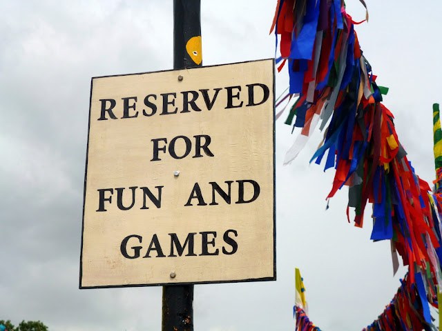 fun and games sign glastonbury festival 2013