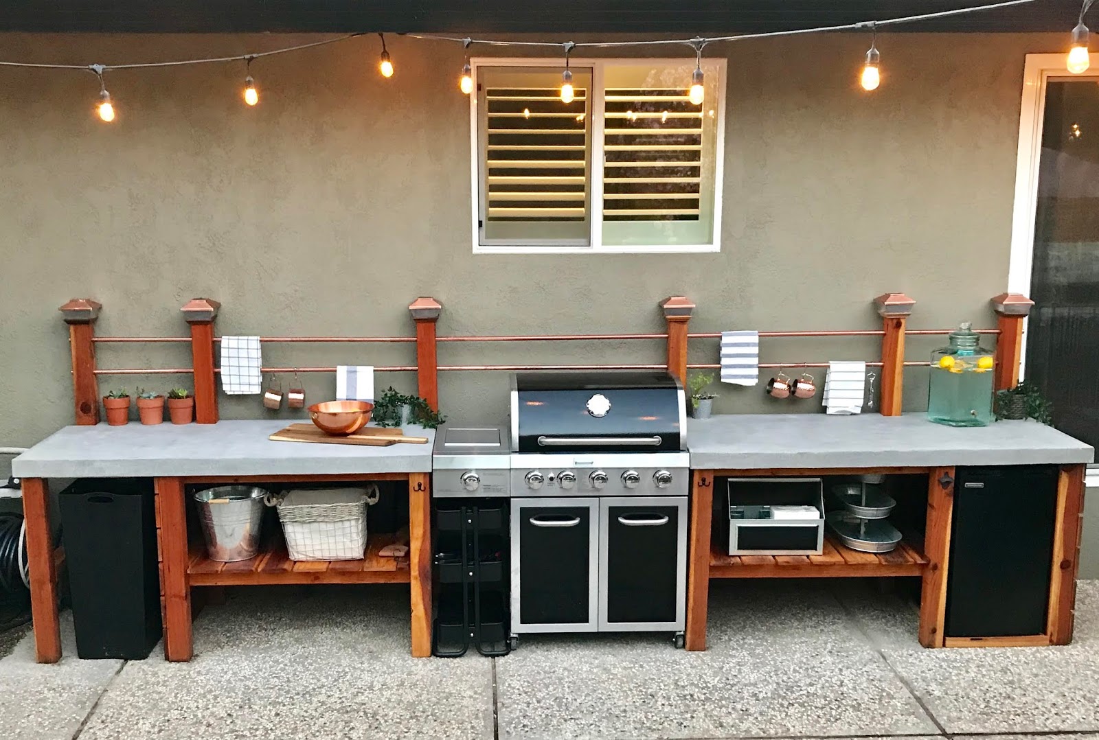 Diy Outdoor Kitchen Part 3 The Finishing Touches And Copper Nor Cal Diyers