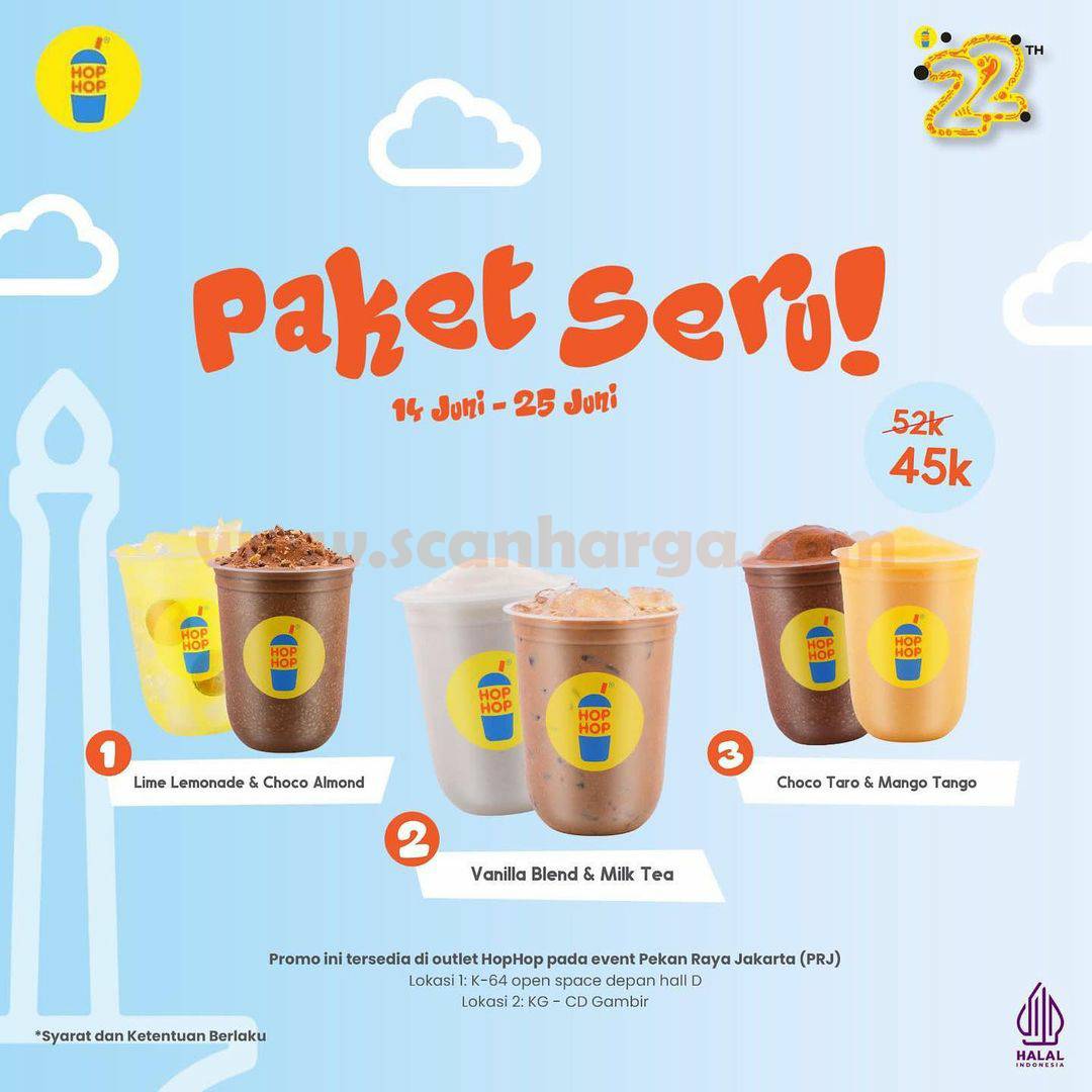 HOP HOP PROMO PRJ PAKET SERU CUMA RP 45RB