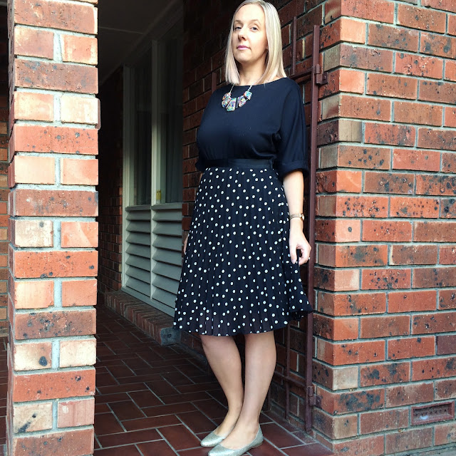 Dress and spotty skirt | Almost Posh