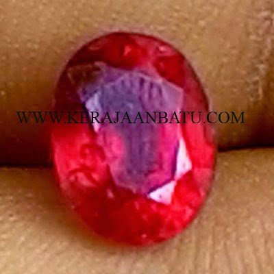 NATURAL RUBY CORUNDUM BERMEMO KGL GEMS LAB KODE KB53